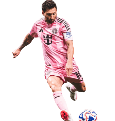 Messi PNG Inter Miami Football Render