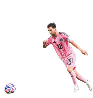 Messi PNG Inter Miami Football Render