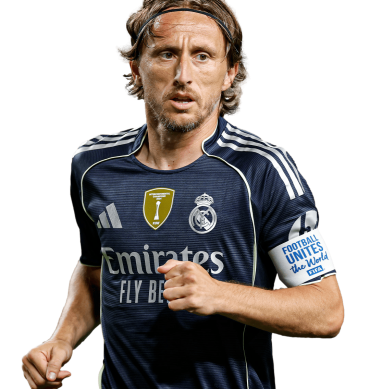 Modric PNG Real Madrid Football Render