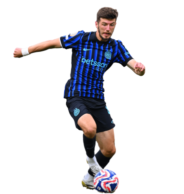 Petar Sučić PNG Inter Milan Football Render
