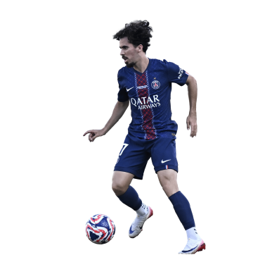 Vitinha PNG Paris Saint Germain Football Render. Fifa World Cup