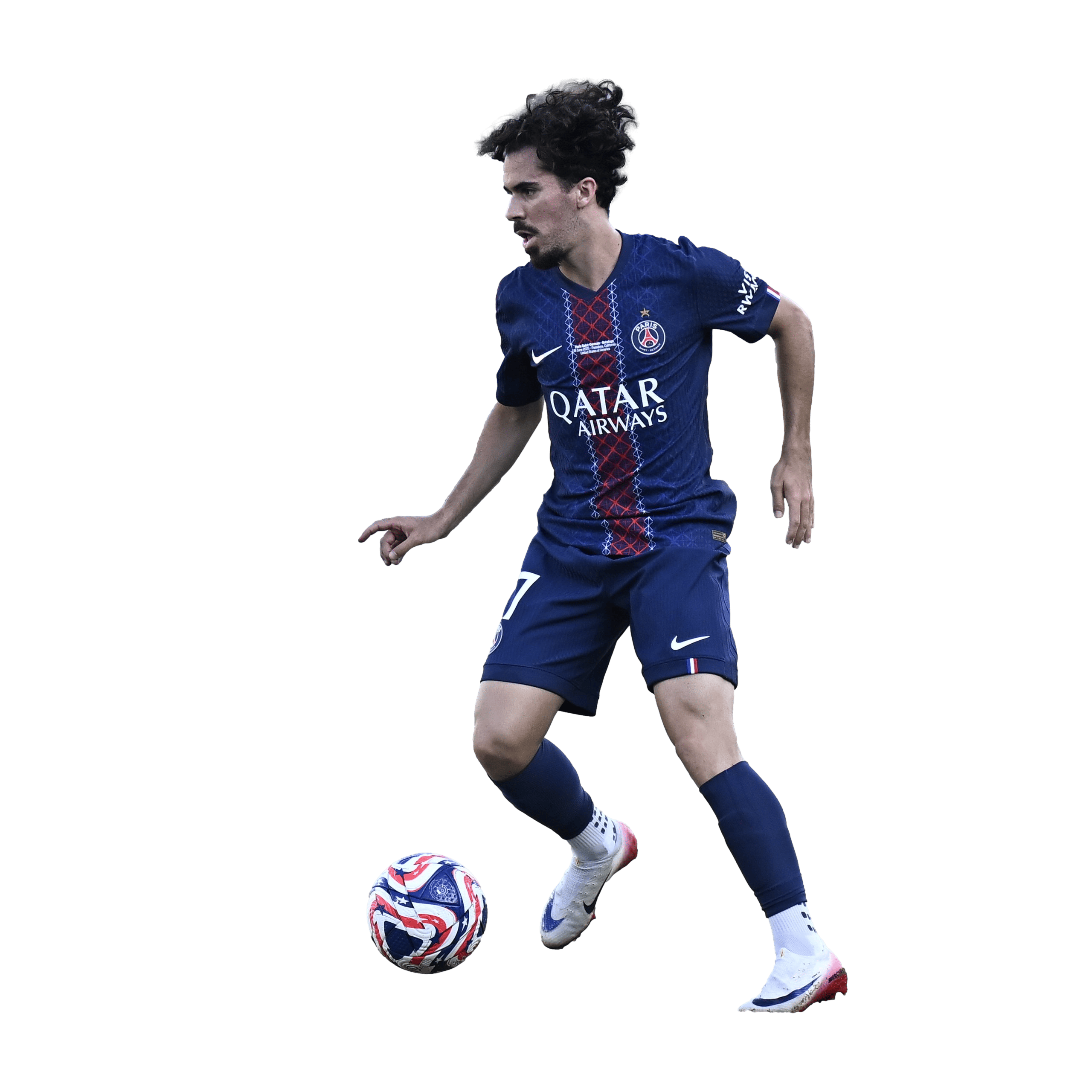 Vitinha PNG Paris Saint Germain Football Render. Fifa World Cup