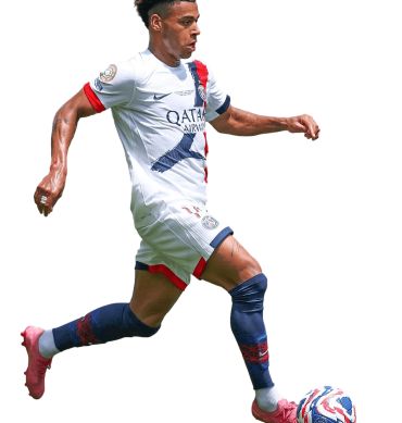 Désiré Doué PNG Paris Saint Germain Football Render