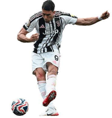 Dušan Vlahović PNG Juventus Football Render
